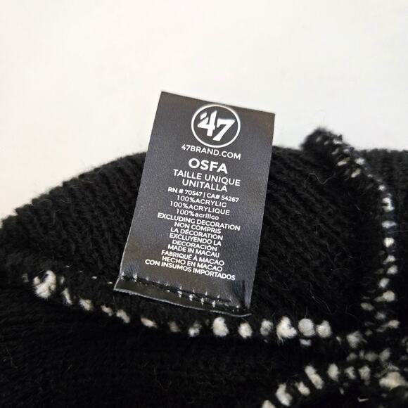 New 47 Brand Boston Bruins Centennial Big Bad Bruins Champs Logo Knit Winter Hat - Picture 5 of 5